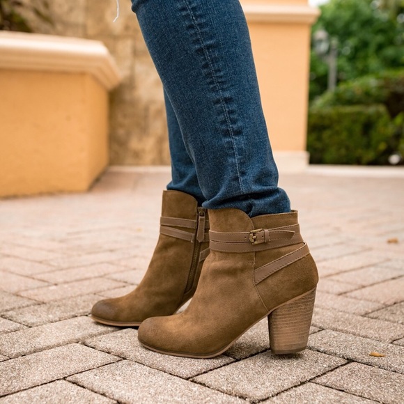 bp Shoes - 🎉Host Pick 🎉 BP Tandem Booties in Khaki Suede